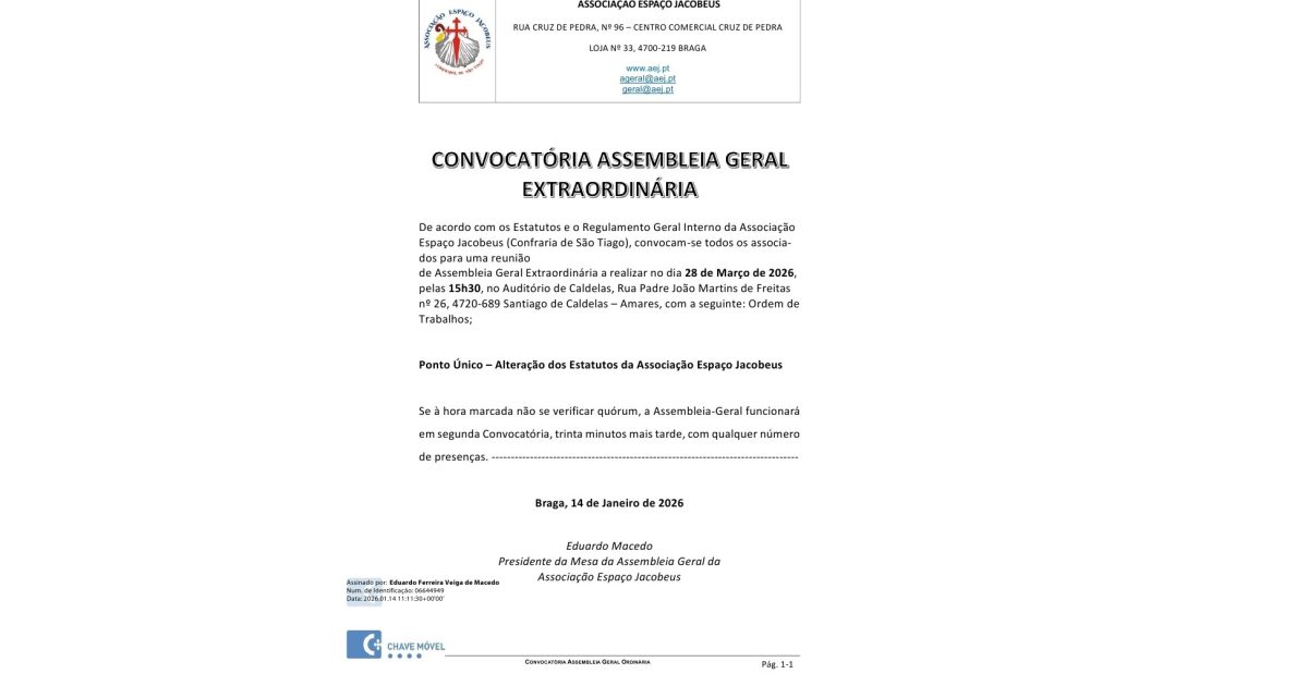 Convocatória Assemblei Geral Extraordináriada AEJ Assinada - Março Santiago de Caldelas - Amares_signed_page_1